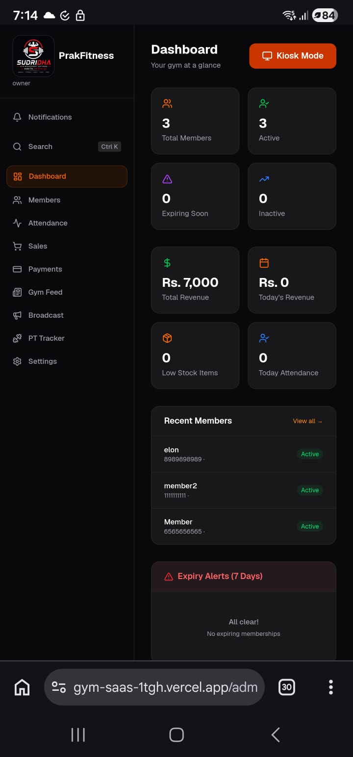 Sudridha member mobile app screenshot